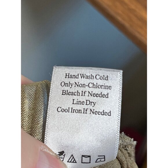 Coldwater Creek Metallic Wide Leg Pant 2X Festive Holiday Chic Shiny Glam Artsy - Picture 8 of 8